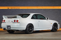 1996 Nissan SKYLINE GT-R BCNR33 R33 Skyline GT-R, Aftermarket Pearl White, Advan Racing 18 inch Wheels, HKS Muffler