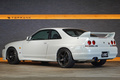 1996 Nissan SKYLINE GT-R BCNR33 R33 Skyline GT-R, Aftermarket Pearl White, Advan Racing 18 inch Wheels, HKS Muffler