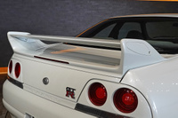 1996 Nissan SKYLINE GT-R BCNR33 R33 Skyline GT-R, Aftermarket Pearl White, Advan Racing 18 inch Wheels, HKS Muffler