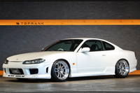 2000 Nissan SILVIA S15 Silvia Spec-S, BLITZ Air Cleaner, Aftermarket Exhaust Manifold