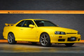 1999 Nissan SKYLINE COUPE ER34 Skyine 25 GT Turbo, RARE Lightning Yellow -EV1-, Recaro SR-7 Seat, BNR34 Skyline GT-R Wheels
