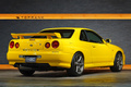 1999 Nissan SKYLINE COUPE ER34 Skyine 25 GT Turbo, RARE Lightning Yellow -EV1-, Recaro SR-7 Seat, BNR34 Skyline GT-R Wheels