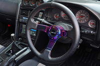 1998 Nissan SKYLINE COUPE ER34 Skyline 25GT-T, NISMO LMGT-3 18inch Wheels, R34 Skyline GT-R Style Rear Wing, Blitz Muffler