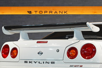 1998 Nissan SKYLINE COUPE ER34 Skyline 25GT-T, NISMO LMGT-3 18inch Wheels, R34 Skyline GT-R Style Rear Wing, Blitz Muffler