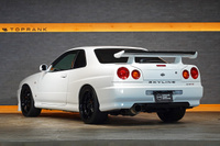 1998 Nissan SKYLINE COUPE ER34 Skyline 25GT-T, NISMO LMGT-3 18inch Wheels, R34 Skyline GT-R Style Rear Wing, Blitz Muffler