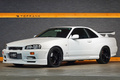 1998 Nissan SKYLINE COUPE ER34 Skyline 25GT-T, NISMO LMGT-3 18inch Wheels, R34 Skyline GT-R Style Rear Wing, Blitz Muffler