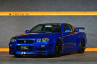 2002 Nissan SKYLINE GT-R BNR34 R34 Skyline GT-R V-SPEC II, NISMO Side Skirts/Rear Under Spoiler/LMGT4 18 inch Wheels