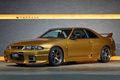 1995 Nissan SKYLINE GT-R BCNR33 R33 Skyline GT-R V Spec, Topsecret Style Aero, Rays TE37SL 18 Inch Forged Alloy Wheels