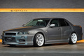 2001 Nissan SKYLINE ER34 Skyline 25GT-T, URAS body kit, HKS Height Adjustable Coilovers