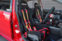2006 Mitsubishi LANCER EVOLUTION CT9A Lancer GSR Evolution 9 MR, RED SOLID -P23E- RAYS TE37 SAGA Time Attack Edition , VOLTEX GT Wing