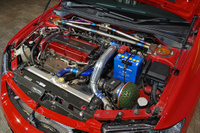 2006 Mitsubishi LANCER EVOLUTION CT9A Lancer GSR Evolution 9 MR, RED SOLID -P23E- RAYS TE37 SAGA Time Attack Edition , VOLTEX GT Wing