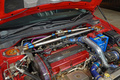 2006 Mitsubishi LANCER EVOLUTION CT9A Lancer GSR Evolution 9 MR, RED SOLID -P23E- RAYS TE37 SAGA Time Attack Edition , VOLTEX GT Wing