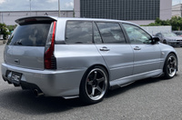 2005 Mitsubishi LANCER EVOLUTION WAGON CT9W Lancer Wagon GT Evolution 9, Advan GT 18 Inch Wheels, Aftermarket Front Lip Spoiler & Mirrors