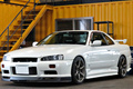 2000 Nissan SKYLINE R34 GT GT-R Look Turbo RB26DETT, R34 GTR rims , URAS aero, Blitz coil overs,  Recaro seat, Defi Gaug