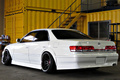 2000 Toyota MARK II SEDAN Turbo  1JZ-GTE, Work CR2P 18 in , N Style over fenders, GReddy intercooler, 326 Power coilovers