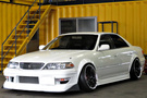 2000 Toyota MARK II SEDAN Turbo  1JZ-GTE, Work CR2P 18 in , N Style over fenders, GReddy intercooler, 326 Power coilovers
