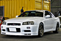 2000 Nissan SKYLINE GT-R 99 Model R34 GT-R V-SPEC NISMO 18 inch LMGT4, FUJITSUBO muffler, NISMO shock absorbers 