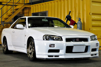 2000 Nissan SKYLINE GT-R 99 Model R34 GT-R V-SPEC NISMO 18 inch LMGT4, FUJITSUBO muffler, NISMO shock absorbers 