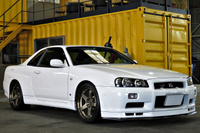 2000 Nissan SKYLINE GT-R 99 Model R34 GT-R V-SPEC NISMO 18 inch LMGT4, FUJITSUBO muffler, NISMO shock absorbers 