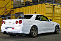 2000 Nissan SKYLINE GT-R 99 Model R34 GT-R V-SPEC NISMO 18 inch LMGT4, FUJITSUBO muffler, NISMO shock absorbers 