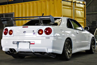 2000 Nissan SKYLINE GT-R 99 Model R34 GT-R V-SPEC NISMO 18 inch LMGT4, FUJITSUBO muffler, NISMO shock absorbers 