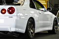 2000 Nissan SKYLINE GT-R 99 Model R34 GT-R V-SPEC NISMO 18 inch LMGT4, FUJITSUBO muffler, NISMO shock absorbers 