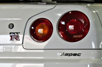 2000 Nissan SKYLINE GT-R 99 Model R34 GT-R V-SPEC NISMO 18 inch LMGT4, FUJITSUBO muffler, NISMO shock absorbers 