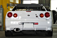 2000 Nissan SKYLINE GT-R 99 Model R34 GT-R V-SPEC NISMO 18 inch LMGT4, FUJITSUBO muffler, NISMO shock absorbers 