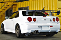 2000 Nissan SKYLINE GT-R 99 Model R34 GT-R V-SPEC NISMO 18 inch LMGT4, FUJITSUBO muffler, NISMO shock absorbers 