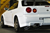 2000 Nissan SKYLINE GT-R 99 Model R34 GT-R V-SPEC NISMO 18 inch LMGT4, FUJITSUBO muffler, NISMO shock absorbers 