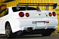 2000 Nissan SKYLINE GT-R 99 Model R34 GT-R V-SPEC NISMO 18 inch LMGT4, FUJITSUBO muffler, NISMO shock absorbers 