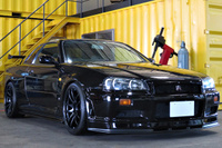 1999 Nissan SKYLINE GT-R R34 GT-R V-SPEC, R35 injectors, WORK Emotion 19in AW, Nismo water pump, Nismo fuel pump, Nismo meter