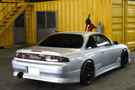 1997 Nissan SILVIA S14 K's, full aero, TRUST muffler, ENKEI PF01 Wheels, D-Max Spec D1 Height Adjustable coilovers