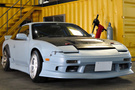 1994 Nissan 180SX Blitz FMIC Intercooler kit, HKS air clean, Aftermarket manifold