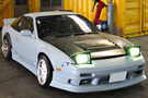 1994 Nissan 180SX Blitz FMIC Intercooler kit, HKS air clean, Aftermarket manifold