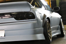 1994 Nissan 180SX Blitz FMIC Intercooler kit, HKS air clean, Aftermarket manifold
