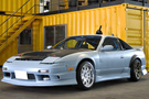 1994 Nissan 180SX Blitz FMIC Intercooler kit, HKS air clean, Aftermarket manifold