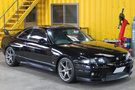 1996 Nissan SKYLINE GT-R R33 GT-R V-Spec, TRUST Air cleaner, BLITZ Adjustable Height Coilovers, Tom's Racing Steering Wheel