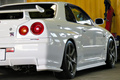 1999 Nissan SKYLINE GT-R R34 GT-R Nismo Side Skirts, Trust Air Clean, Ganador Muffler, Aragosta Adjustable Height Coilovers 