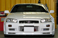 1999 Nissan SKYLINE GT-R R34 GT-R Nismo Side Skirts, Trust Air Clean, Ganador Muffler, Aragosta Adjustable Height Coilovers 