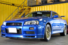 2001 Nissan SKYLINE GT-R R34 GT-R TV2 Bayside Blue, Gold BBS 18 inch Wheels
