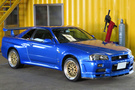 2001 Nissan SKYLINE GT-R R34 GT-R TV2 Bayside Blue, Gold BBS 18 inch Wheels