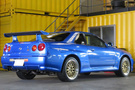 2001 Nissan SKYLINE GT-R R34 GT-R TV2 Bayside Blue, Gold BBS 18 inch Wheels