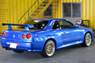 2001 Nissan SKYLINE GT-R R34 GT-R TV2 Bayside Blue, Gold BBS 18 inch Wheels