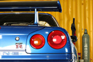 2001 Nissan SKYLINE GT-R R34 GT-R TV2 Bayside Blue, Gold BBS 18 inch Wheels