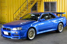 2001 Nissan SKYLINE GT-R R34 GT-R TV2 Bayside Blue, Gold BBS 18 inch Wheels