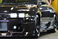 1996 Nissan SKYLINE GT-R R33 GT-R V Spec LP2 Midnight Purple, Nismo LMGT4 18 inch Wheels, GReddy 6 Pot Brake System