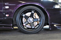 1996 Nissan SKYLINE GT-R R33 GT-R V Spec LP2 Midnight Purple, Nismo LMGT4 18 inch Wheels, GReddy 6 Pot Brake System