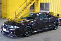 1996 Nissan SKYLINE GT-R R33 GT-R V Spec LP2 Midnight Purple, Nismo LMGT4 18 inch Wheels, GReddy 6 Pot Brake System