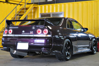 1996 Nissan SKYLINE GT-R R33 GT-R V Spec LP2 Midnight Purple, Nismo LMGT4 18 inch Wheels, GReddy 6 Pot Brake System